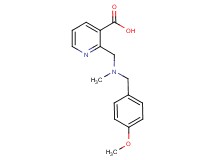 2-{[(4-methoxybenzyl)(methyl)amino]methyl}nicotinic acid