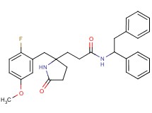 N-(1,2-diphenylethyl)-3-[2-(2-fluoro-5-methoxybenzyl)-5-oxo-2-pyrrolidinyl]propanamide