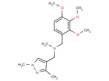 [(1,3-dimethyl-1H-pyrazol-4-yl)methyl]methyl(2,3,4-trimethoxybenzyl)amine trifluoroacetate