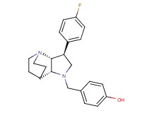 4-{[(2R*,3S*,6R*)-3-(4-fluorophenyl)-1,5-diazatricyclo[5.2.2.0~2,6~]undec-5-yl]methyl}phenol