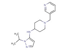N-(1-isopropyl-1H-pyrazol-5-yl)-1-(3-pyridinylmethyl)-4-piperidinamine bis(trifluoroacetate)