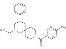 2-ethyl-9-[(2-methyl-5-pyrimidinyl)carbonyl]-4-phenyl-2,9-diazaspiro[5.5]undecane