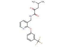 4-methyl-2-oxo-N-({2-[3-(trifluoromethyl)phenoxy]pyridin-3-yl}methyl)pentanamide