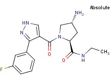 (2S,4R)-4-amino-N-ethyl-1-{[3-(3-fluorophenyl)-1H-pyrazol-4-yl]carbonyl}pyrrolidine-2-carboxamide