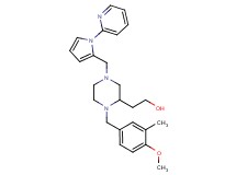 2-(1-(4-methoxy-3-methylbenzyl)-4-{[1-(2-pyridinyl)-1H-pyrrol-2-yl]methyl}-2-piperazinyl)ethanol