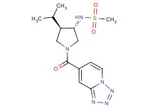 N-[(3S*,4R*)-4-isopropyl-1-(tetrazolo[1,5-a]pyridin-7-ylcarbonyl)-3-pyrrolidinyl]methanesulfonamide