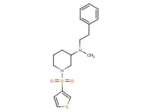 N-methyl-N-(2-phenylethyl)-1-(3-thienylsulfonyl)-3-piperidinamine