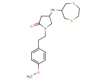 4-(1,4-dithiepan-6-ylamino)-1-[2-(4-methoxyphenyl)ethyl]-2-pyrrolidinone