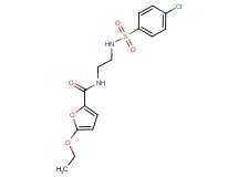 N-(2-{[(4-chlorophenyl)sulfonyl]amino}ethyl)-5-ethoxy-2-furamide