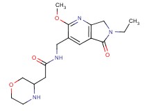 N-[(6-ethyl-2-methoxy-5-oxo-6,7-dihydro-5H-pyrrolo[3,4-b]pyridin-3-yl)methyl]-2-morpholin-3-ylacetamide