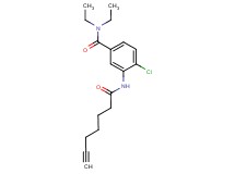 4-chloro-N,N-diethyl-3-(hept-6-ynoylamino)benzamide