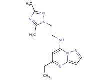 N-[2-(3,5-dimethyl-1H-1,2,4-triazol-1-yl)ethyl]-5-ethylpyrazolo[1,5-a]pyrimidin-7-amine