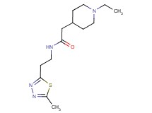 2-(1-ethyl-4-piperidinyl)-N-[2-(5-methyl-1,3,4-thiadiazol-2-yl)ethyl]acetamide