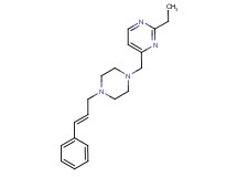 2-ethyl-4-({4-[(2E)-3-phenylprop-2-en-1-yl]piperazin-1-yl}methyl)pyrimidine