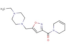 1-{[3-(3,6-dihydropyridin-1(2H)-ylcarbonyl)isoxazol-5-yl]methyl}-4-ethylpiperazine