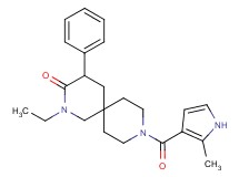 2-ethyl-9-[(2-methyl-1H-pyrrol-3-yl)carbonyl]-4-phenyl-2,9-diazaspiro[5.5]undecan-3-one