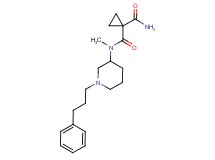 N~1~-methyl-N~1~-[1-(3-phenylpropyl)-3-piperidinyl]-1,1-cyclopropanedicarboxamide