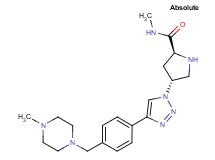 (4R)-N-methyl-4-(4-{4-[(4-methyl-1-piperazinyl)methyl]phenyl}-1H-1,2,3-triazol-1-yl)-L-prolinamide dihydrochloride