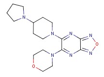 5-(4-morpholinyl)-6-[4-(1-pyrrolidinyl)-1-piperidinyl][1,2,5]oxadiazolo[3,4-b]pyrazine
