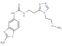 N-{2-[4-(2-methoxyethyl)-4H-1,2,4-triazol-3-yl]ethyl}-N'-(2-methyl-1,3-benzothiazol-5-yl)urea
