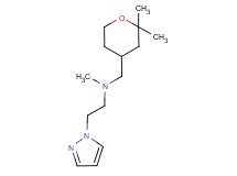 N-[(2,2-dimethyltetrahydro-2H-pyran-4-yl)methyl]-N-methyl-2-(1H-pyrazol-1-yl)ethanamine