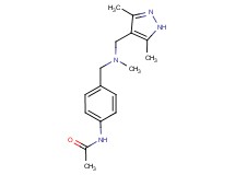 N-(4-{[[(3,5-dimethyl-1H-pyrazol-4-yl)methyl](methyl)amino]methyl}phenyl)acetamide
