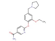 6-[2-ethoxy-4-(pyrrolidin-1-ylmethyl)phenoxy]nicotinamide