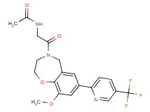 N-{2-[9-methoxy-7-[5-(trifluoromethyl)pyridin-2-yl]-2,3-dihydro-1,4-benzoxazepin-4(5H)-yl]-2-oxoethyl}acetamide