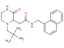 2-[1-(2,2-dimethylpropyl)-3-oxo-2-piperazinyl]-N-(1-naphthylmethyl)acetamide