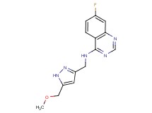 7-fluoro-N-{[5-(methoxymethyl)-1H-pyrazol-3-yl]methyl}quinazolin-4-amine