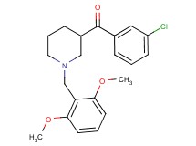 (3-chlorophenyl)[1-(2,6-dimethoxybenzyl)-3-piperidinyl]methanone