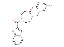 4-(3-fluorobenzyl)-1-(imidazo[1,2-a]pyridin-2-ylcarbonyl)-1,4-diazepan-5-one