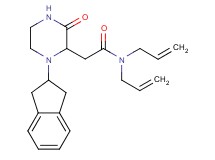 N,N-diallyl-2-[1-(2,3-dihydro-1H-inden-2-yl)-3-oxo-2-piperazinyl]acetamide