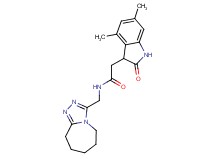 2-(4,6-dimethyl-2-oxo-2,3-dihydro-1H-indol-3-yl)-N-(6,7,8,9-tetrahydro-5H-[1,2,4]triazolo[4,3-a]azepin-3-ylmethyl)acetamide