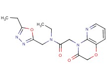 N-ethyl-N-[(5-ethyl-1,3,4-oxadiazol-2-yl)methyl]-2-(3-oxo-2,3-dihydro-4H-pyrido[3,2-b][1,4]oxazin-4-yl)acetamide