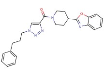 2-(1-{[1-(3-phenylpropyl)-1H-1,2,3-triazol-4-yl]carbonyl}-4-piperidinyl)-1,3-benzoxazole