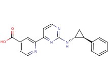 2-(2-{[(1R*,2S*)-2-phenylcyclopropyl]amino}pyrimidin-4-yl)isonicotinic acid