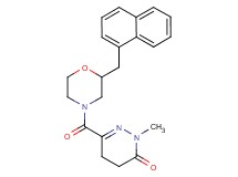 2-methyl-6-{[2-(1-naphthylmethyl)-4-morpholinyl]carbonyl}-4,5-dihydro-3(2H)-pyridazinone