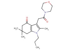 2,6,6-trimethyl-3-[2-(4-morpholinyl)-2-oxoethyl]-1-propyl-1,5,6,7-tetrahydro-4H-indol-4-one