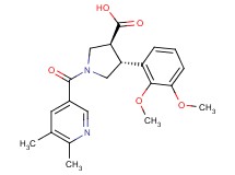 (3S*,4R*)-4-(2,3-dimethoxyphenyl)-1-[(5,6-dimethylpyridin-3-yl)carbonyl]pyrrolidine-3-carboxylic acid