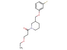 1-(3-ethoxypropanoyl)-3-[(3-fluorophenoxy)methyl]piperidine