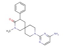 9-(4-amino-2-pyrimidinyl)-2-methyl-4-phenyl-2,9-diazaspiro[5.5]undecan-3-one