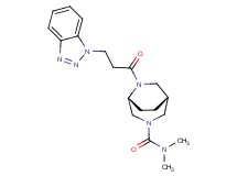 (1R*,5R*)-6-[3-(1H-1,2,3-benzotriazol-1-yl)propanoyl]-N,N-dimethyl-3,6-diazabicyclo[3.2.2]nonane-3-carboxamide