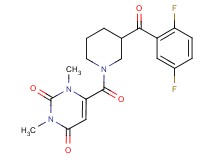 6-{[3-(2,5-difluorobenzoyl)-1-piperidinyl]carbonyl}-1,3-dimethyl-2,4(1H,3H)-pyrimidinedione