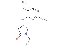 1-ethyl-4-[(5-ethyl-2-methylpyrimidin-4-yl)amino]pyrrolidin-2-one