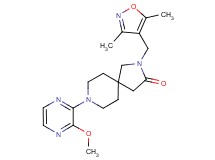 2-[(3,5-dimethyl-4-isoxazolyl)methyl]-8-(3-methoxy-2-pyrazinyl)-2,8-diazaspiro[4.5]decan-3-one
