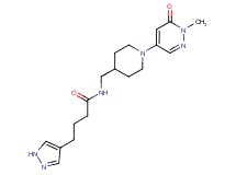 N-{[1-(1-methyl-6-oxo-1,6-dihydro-4-pyridazinyl)-4-piperidinyl]methyl}-4-(1H-pyrazol-4-yl)butanamide