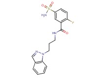 5-(aminosulfonyl)-2-fluoro-N-[3-(1H-indazol-1-yl)propyl]benzamide