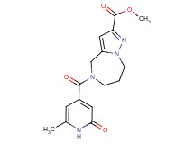 methyl 5-[(6-methyl-2-oxo-1,2-dihydropyridin-4-yl)carbonyl]-5,6,7,8-tetrahydro-4H-pyrazolo[1,5-a][1,4]diazepine-2-carboxylate