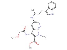 methyl 5-{[3-(1H-indol-3-yl)-1-methylpropyl]amino}-3-[(methoxyacetyl)amino]-1-methyl-1H-pyrrolo[2,3-b]pyridine-2-carboxylate
